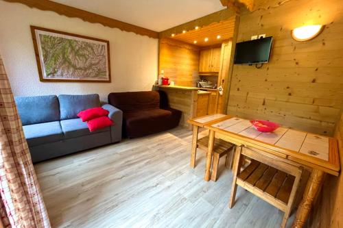 Superb studio terrace ski in Montchavin