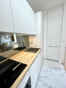 Superb top floor studio, Biarritz center.