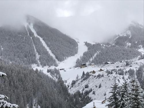 Superbe 2 pcs cabine terrasse vue féérique pistes et montagnes