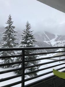 Superbe 2 pcs cabine terrasse vue féérique pistes et montagnes