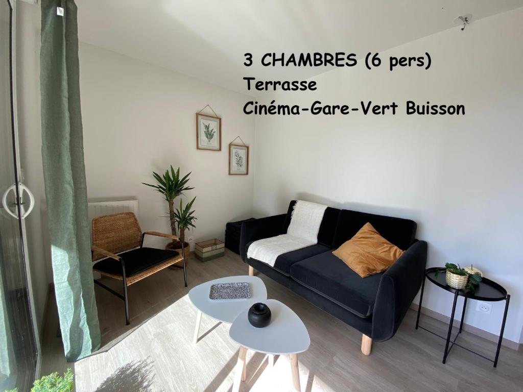 Superbe appart 3 chambres avec grande terrasse 12 Avenue de Cezembre, 35170 Bruz