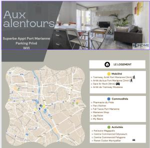 Appartement Superbe appartement à Richter, Port Marianne 130 Rue Messidor 34000 Montpellier Languedoc-Roussillon