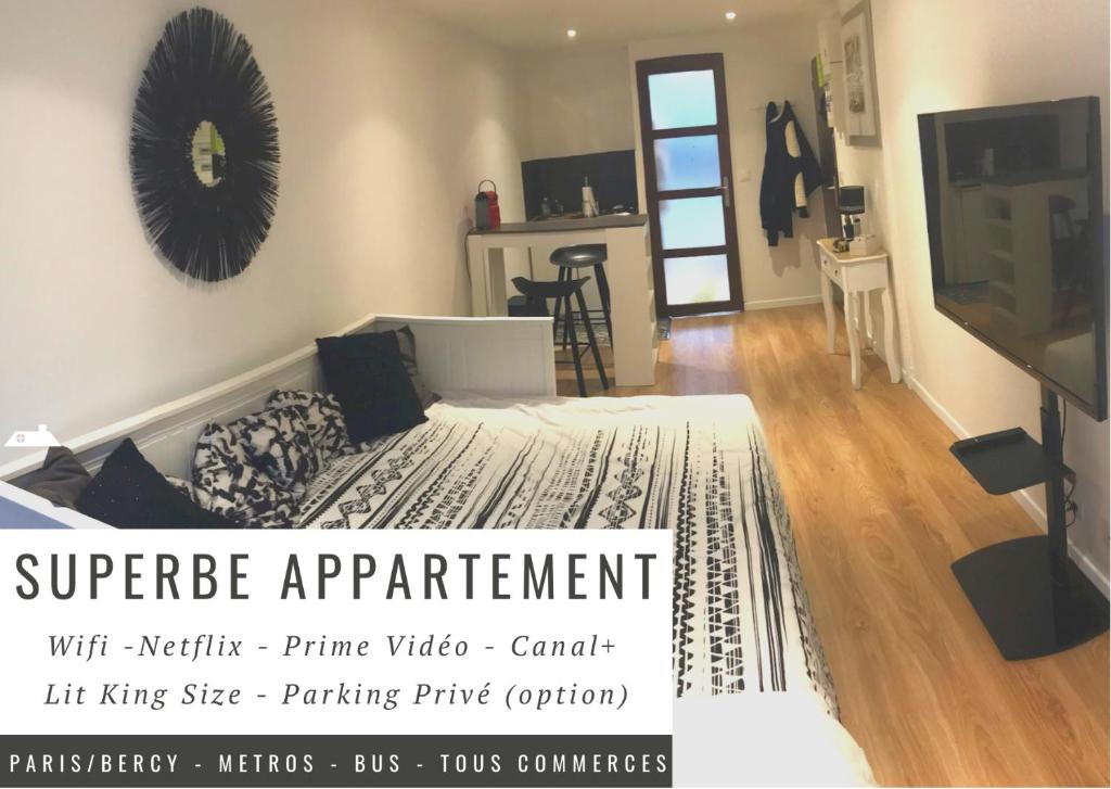 Appartement Superbe appartement Paris/Bercy (12e) wifi&Netflix 258 Rue de Charenton 75012 Paris