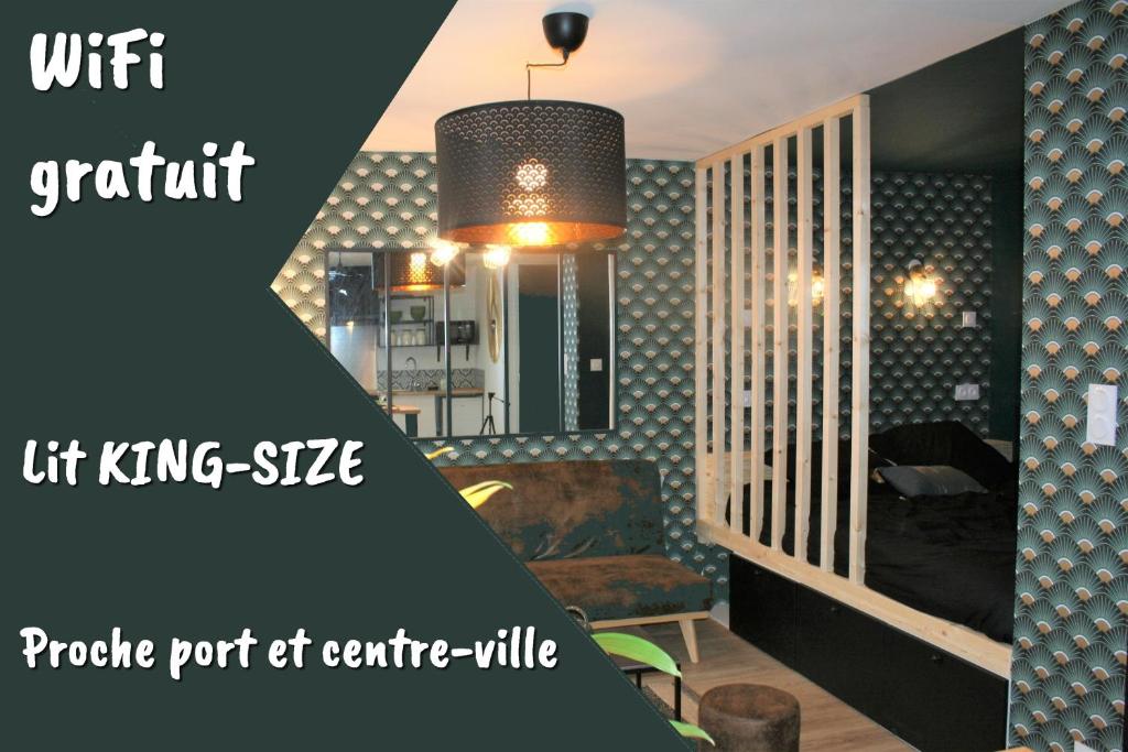 Superbe studio entre le port et le centre ville - LIT KING-SIZE, WiFi & NETFLIX gratuit 82 Rue du Légué, 22000 Saint-Brieuc