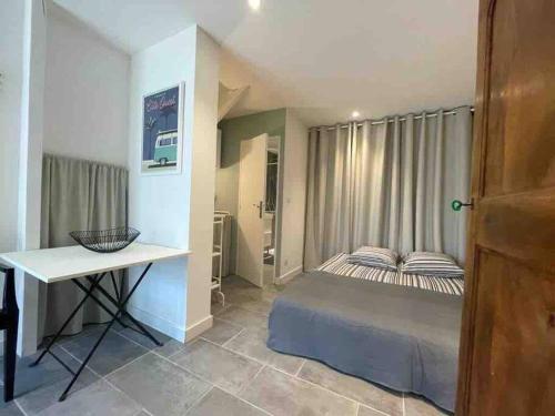 Superbe studio plein pied centre Leucate-Village 24h