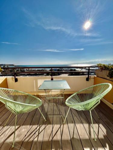 Superbe T2 avec Terrasse et vue su mer Quartier des Quilles à Sète