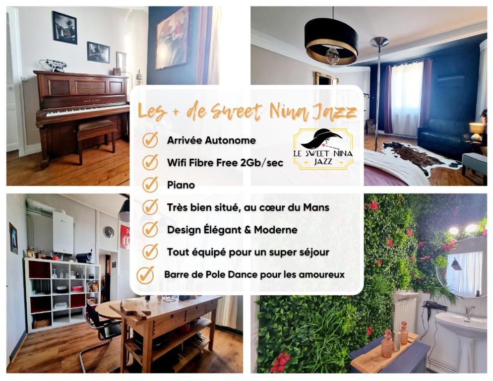 Sweet Nina Jazz- Appartement Cosy de 70 M2 Hyper Centre 4 Rue des Minimes, 72100 Le Mans