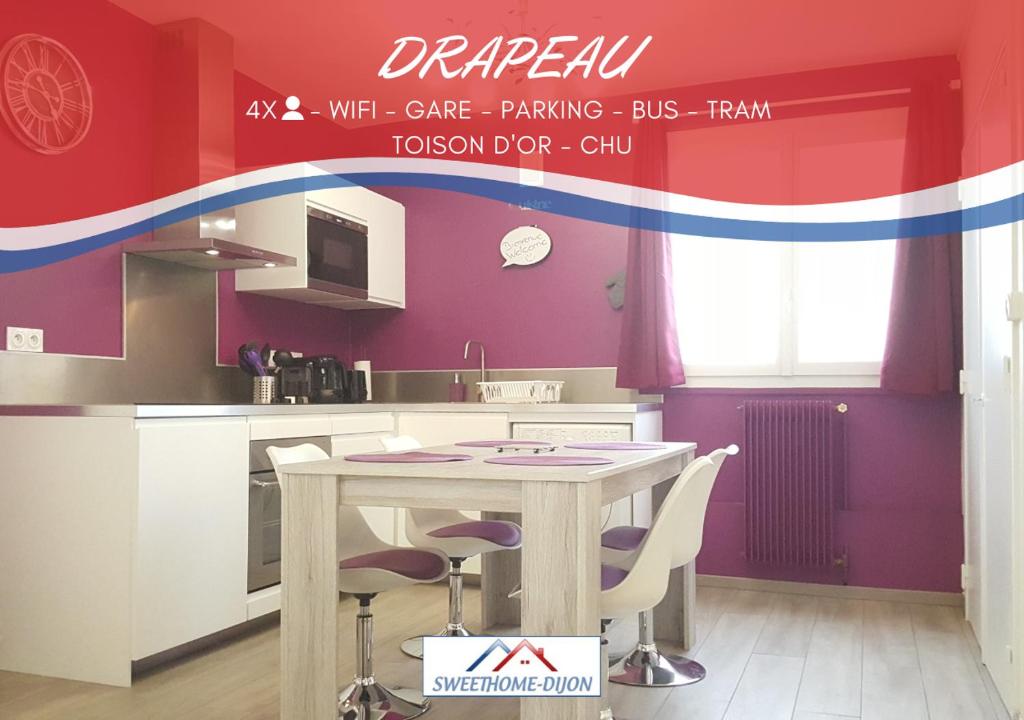 Appartement SWEETHOME DIJON - Drapeau 84 Boulevard Pascal 21000 Dijon