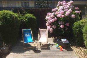 T2 50m du marchéplagesjardin privérue calme