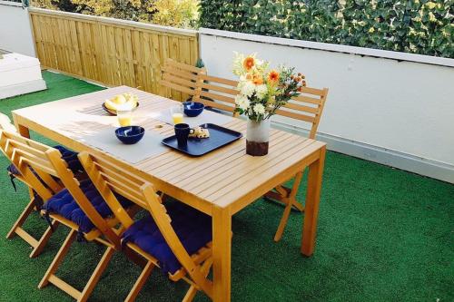T2 avec terrasse à AIX -WIFI -Parking gratuit -Calme
