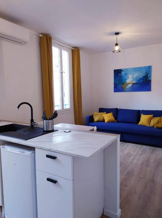 Appartement T2 Bleu Mer 11 Avenue du Midi 06220 Vallauris