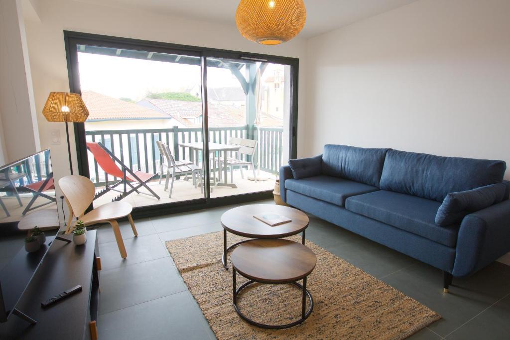 Appartement T2 Hypercentre Capbreton - Plage - Surf - Famille Residence La Cahute 68 bis Rue du Général de Gaulle 40130 Capbreton