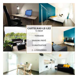 Appartement T2 – Moderne et Business – La Conciergerie Martinkey’s 1 Place Charles de Gaulle 34170 Castelnau-le-Lez Languedoc-Roussillon