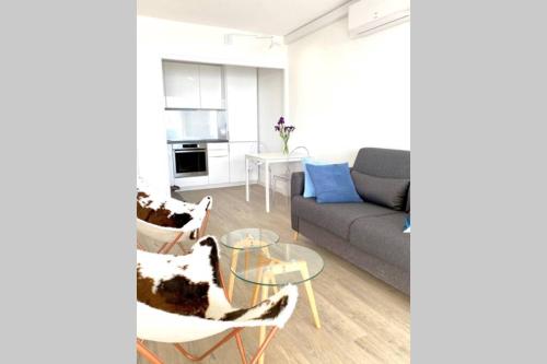 T2 vue mer, première ligne, terrasse, garage, clim