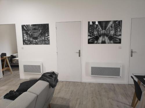 T3 avec salle de bain privative par chambre