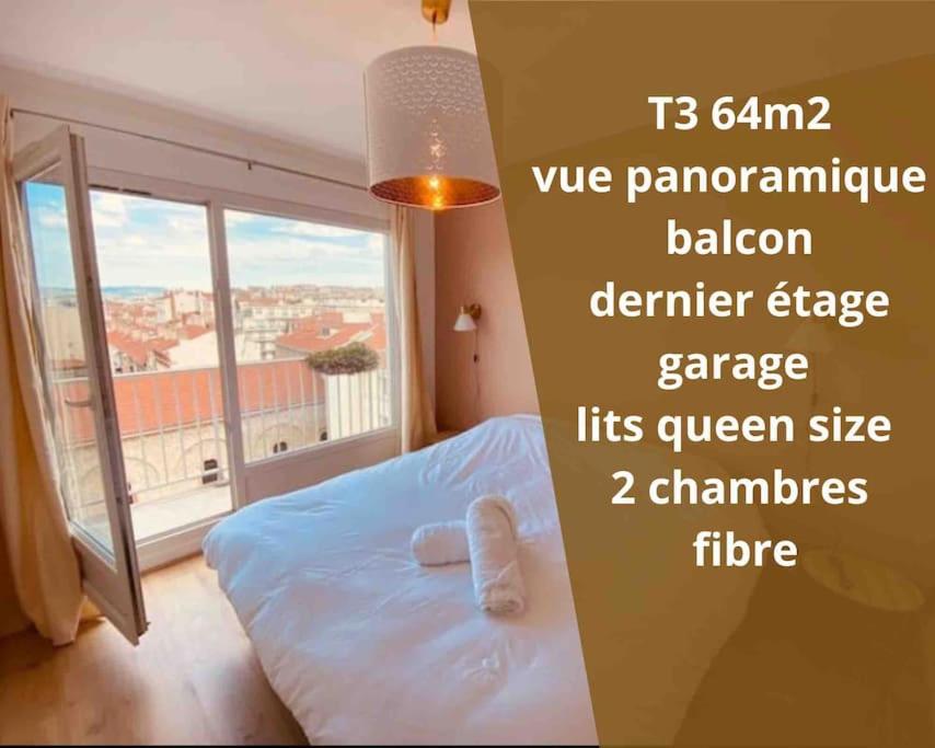 Appartement T3 Hypercentre-dernier étage-Balcon-Garage-Queen beds-vue panoramique entrée B, 7 ème étage 1 Rue des Touristes 42000 Saint-Étienne