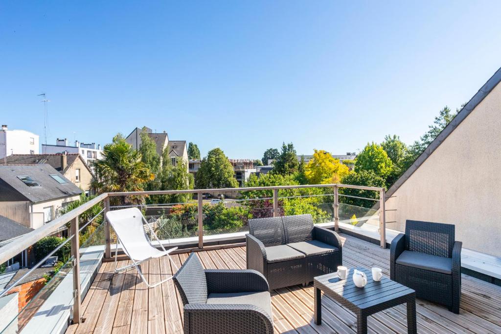 Appartement TERANGA - Studio proche CHU avec grande terrasse 5 rue du docteur delacour 35000 Rennes