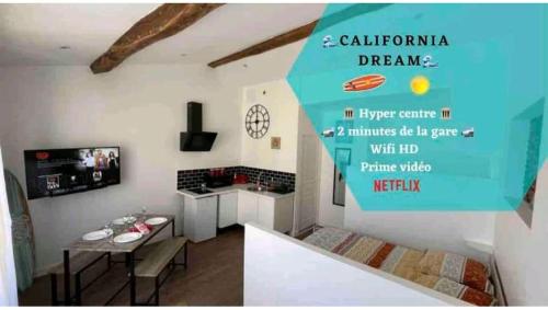 The California Dream - hyper-centre - 2mn gare SNCF - WIFI NETFLIX gratuit