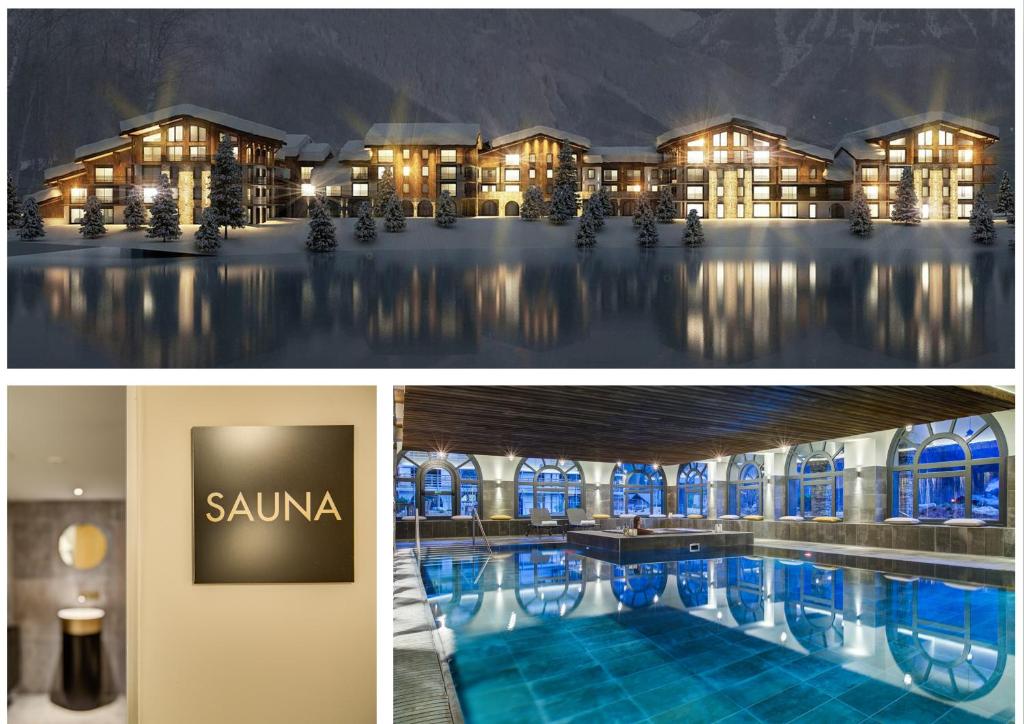 Appartement Thedrus luxury apt, swimming pool, SPA & more 57 Chemin de Champraz 74400 Chamonix-Mont-Blanc