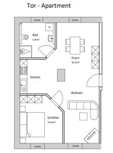 Appartement Tor-Apartment im Herrenhaus Rheinblick Beekscher Weg 66 46509 Xanten Rhénanie du Nord - Westphalie