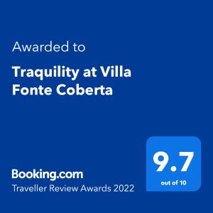 Traquility at Villa Fonte Coberta