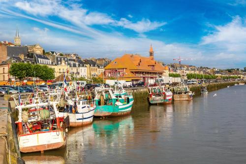 Trouville sur mer vue sur la Touque