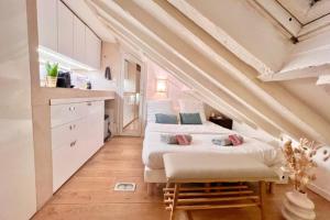 Typical Parisian studio under the roofs of Paris