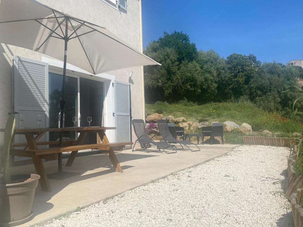 Appartement U Fondale, charmant T2, climatisé a 10 minutes des plages Route de muru 20220 Santa-Reparata-di-Balagna