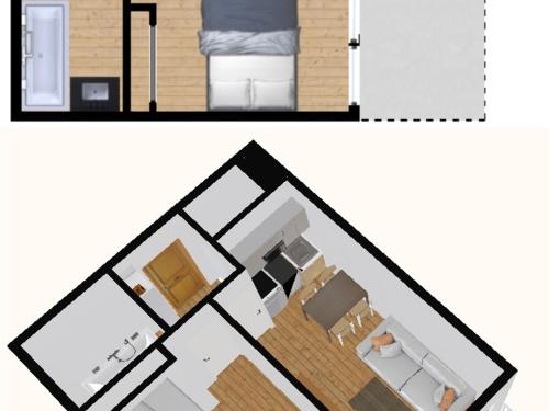 Appartement Appartement Val-d'Isère, 2 pièces, 4 personnes - FR-1-694-207 12-38 PLACE DES DOLOMITES Val dʼIsère