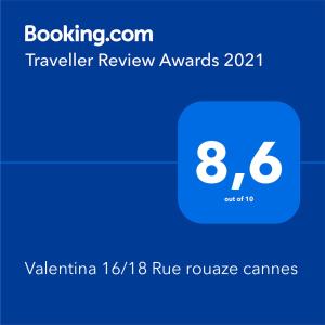 Appartement Valentina 16/18 Rue rouaze cannes 18 Rue Rouaze 06400 Cannes Provence-Alpes-Côte d\'Azur