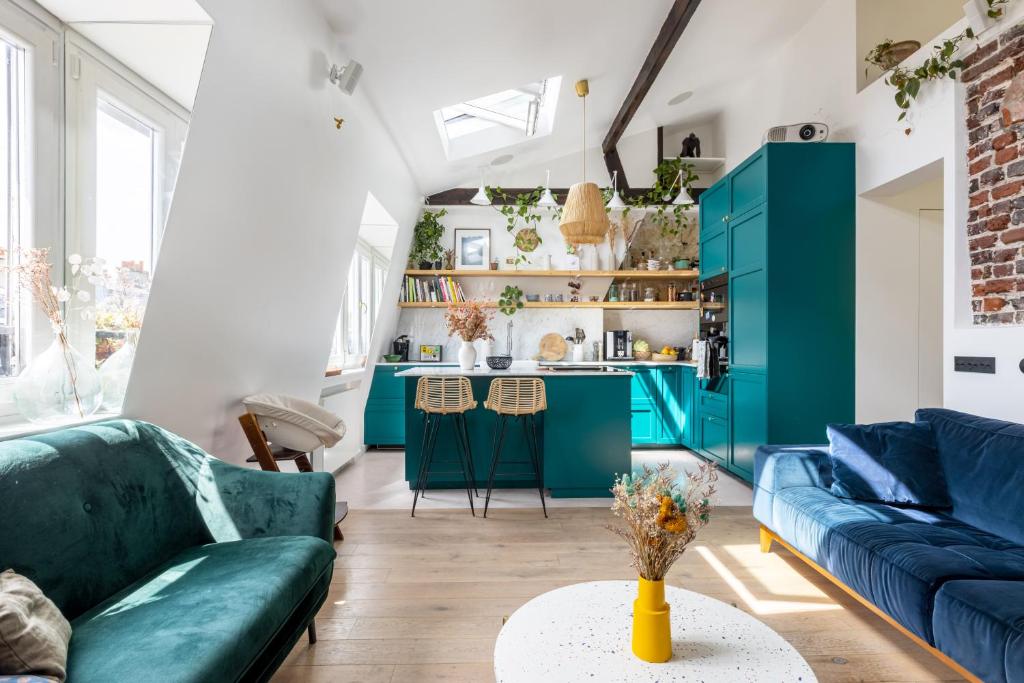 Appartement Veeve - A Touch of Teal Rue Simart 75018 Paris