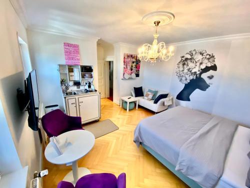 Villa am Steinhuder Meer Studio-DZ-Margarite- mit Pantry Küche, Luftreinigungssystem, Garten, Wlan