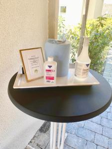 Villa am Steinhuder Meer Superior DZ-Azur- mit Pantry Küche, Luftreinigungssystem, Garten, Wlan