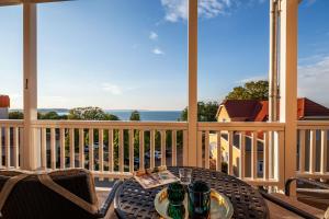 Villa Bergfrieden FeWo 05 Balkon, Sauna- u Schwimmbadnutzung