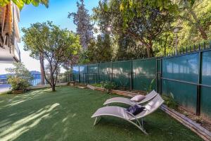 Villefranche Sur Mer:Appartement-villa, Vue mer, jardin, parking.