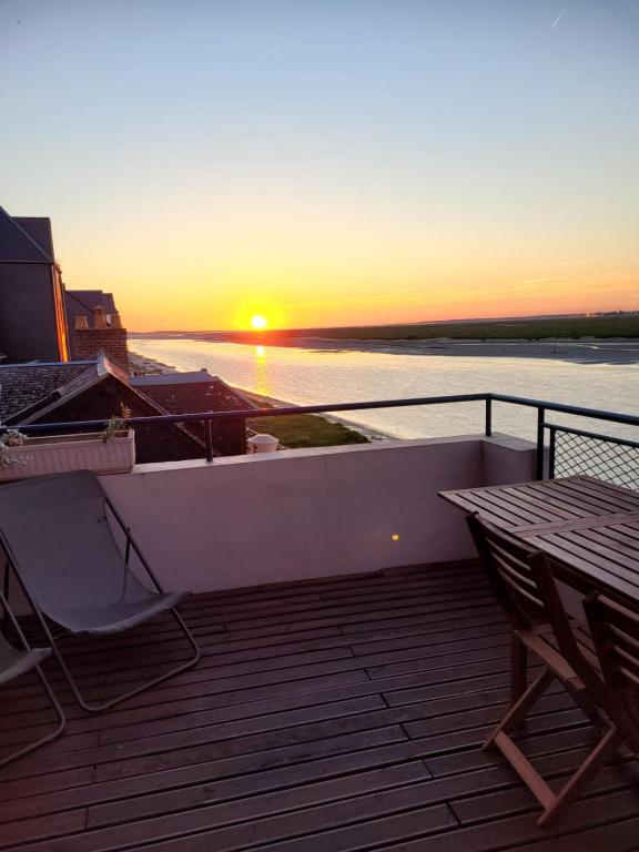 Vue et terrasse panoramique sur la Baie de Somme 36 Rue de la Ferté, 80230 Saint-Valery-sur-Somme