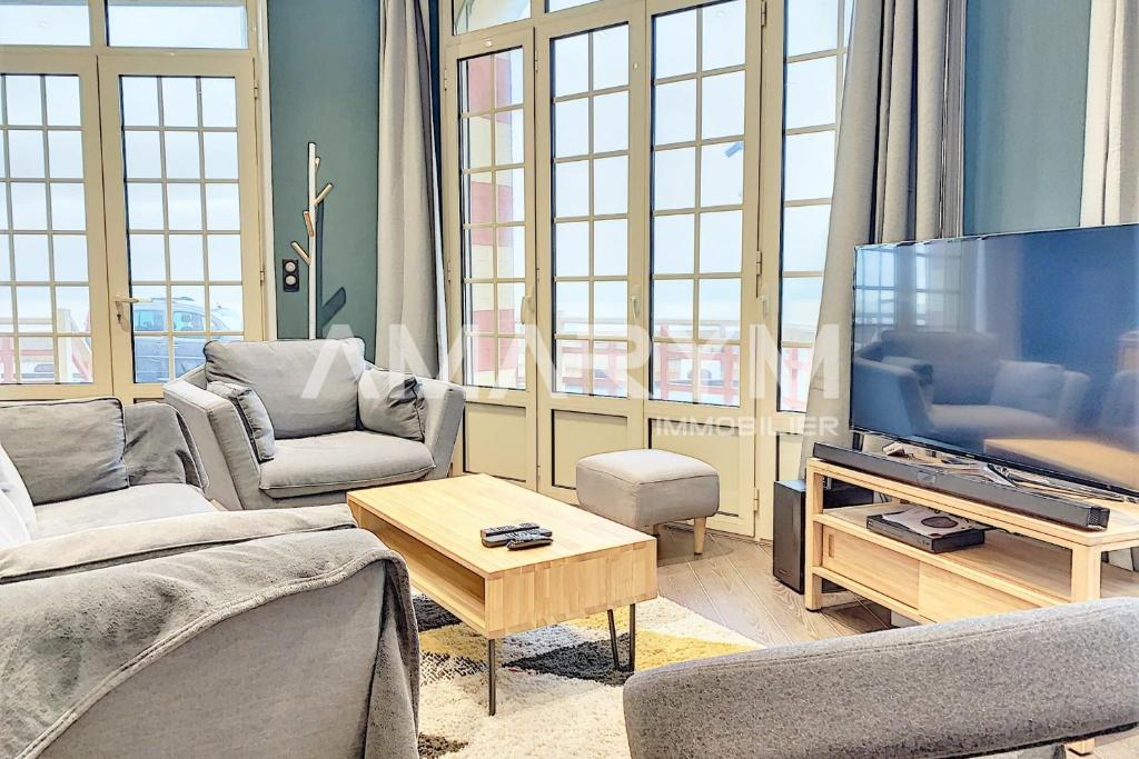 Appartement Vue imprenable dans un logement de charme à Mers les Bains 54 ESPLANADE DU GENERAL LECLERC Appartement Rez-de-chaussée 80350 Mers-les-Bains