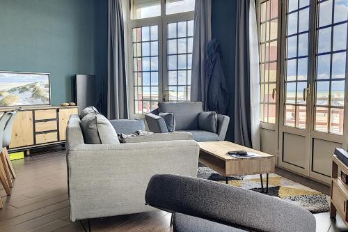 Vue imprenable dans un logement de charme à Mers les Bains