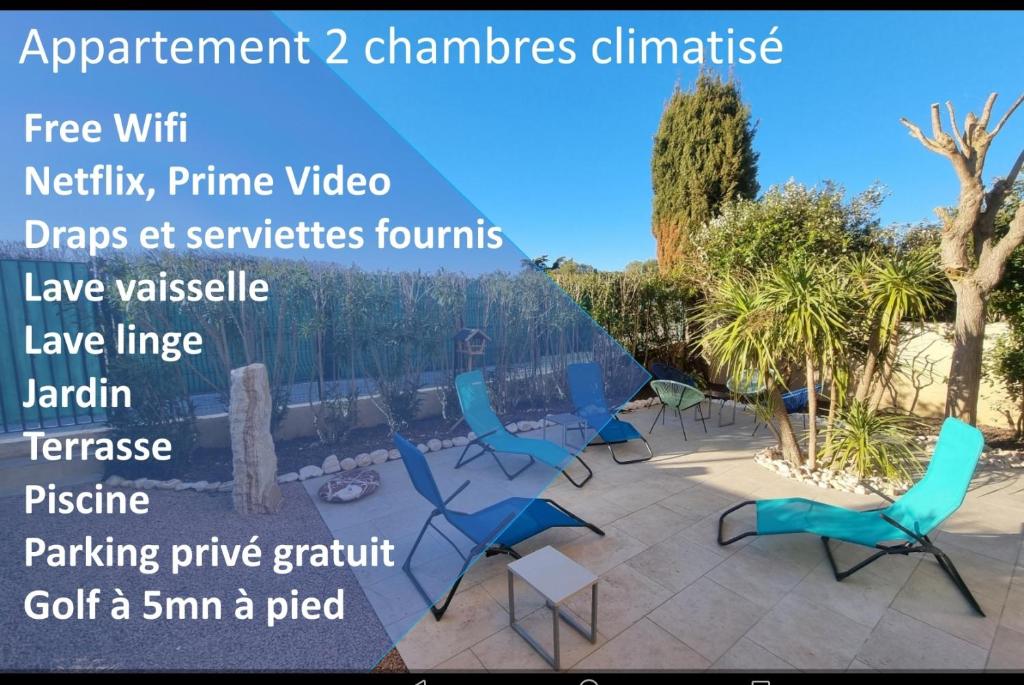 VUE MER 200M PLAGE AIGUEBELLE APP/4P 1CH/2P GARAGE 83980 Le Lavandou
