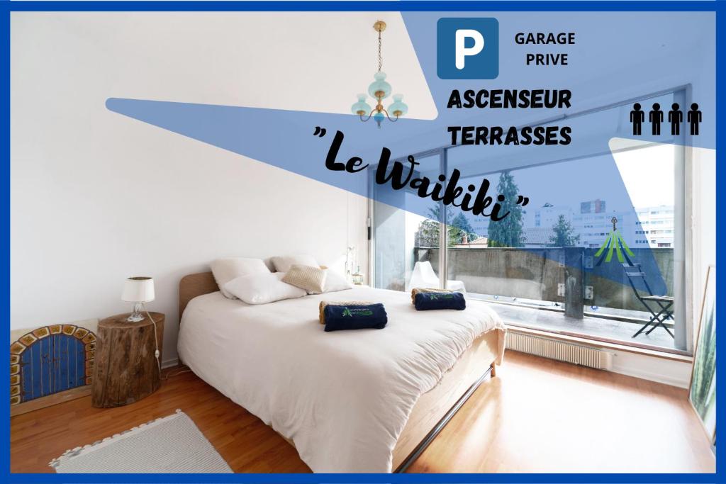 Appartement WAIKIKI-Garage-Terrasse-Fibre-Ensoleillé-Calme-à 10min du centre ville-Clermont-Ferrand Résidence la source vive, 20B avenue Jean Jaurès 63400 Chamalières