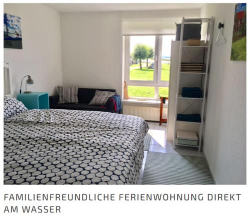 Wasserblick! FeWo Maasholm direkt am Wasser, 4 P.
