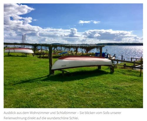 Wasserblick! FeWo Maasholm direkt am Wasser, 4 P.