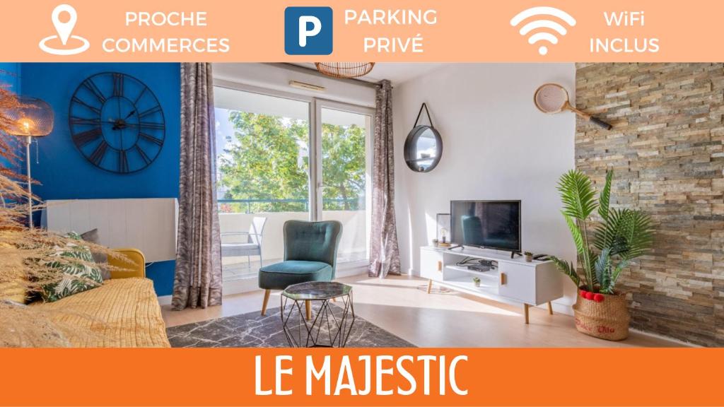 Appartement ZenBNB - Le Majestic / Appartement avec 1 chambre / Parking Privé / Balcon 6 Rue Marie Curie 74100 Annemasse