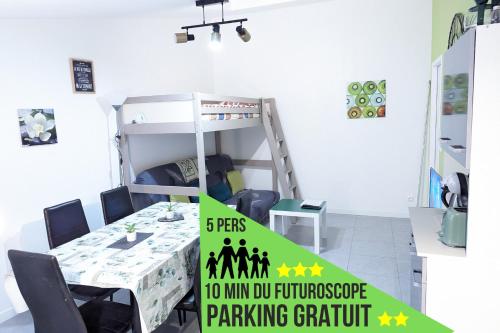 Appartement entier meublé à Beaumont proche Futuroscope et Poitiers Technopole
