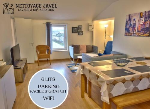 Appartement Rouen au Calme pour Groupe - Grand Parking Gratuit