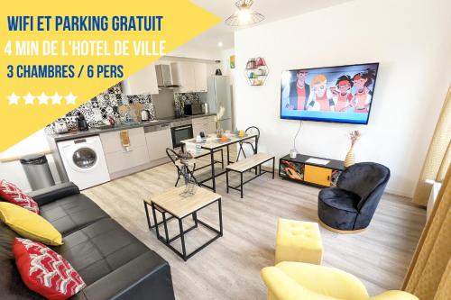 Beau-Jean, Un Cocon Sympa 5 min à Pied du Centre-Ville, Parking Privé, 10 min du CHU