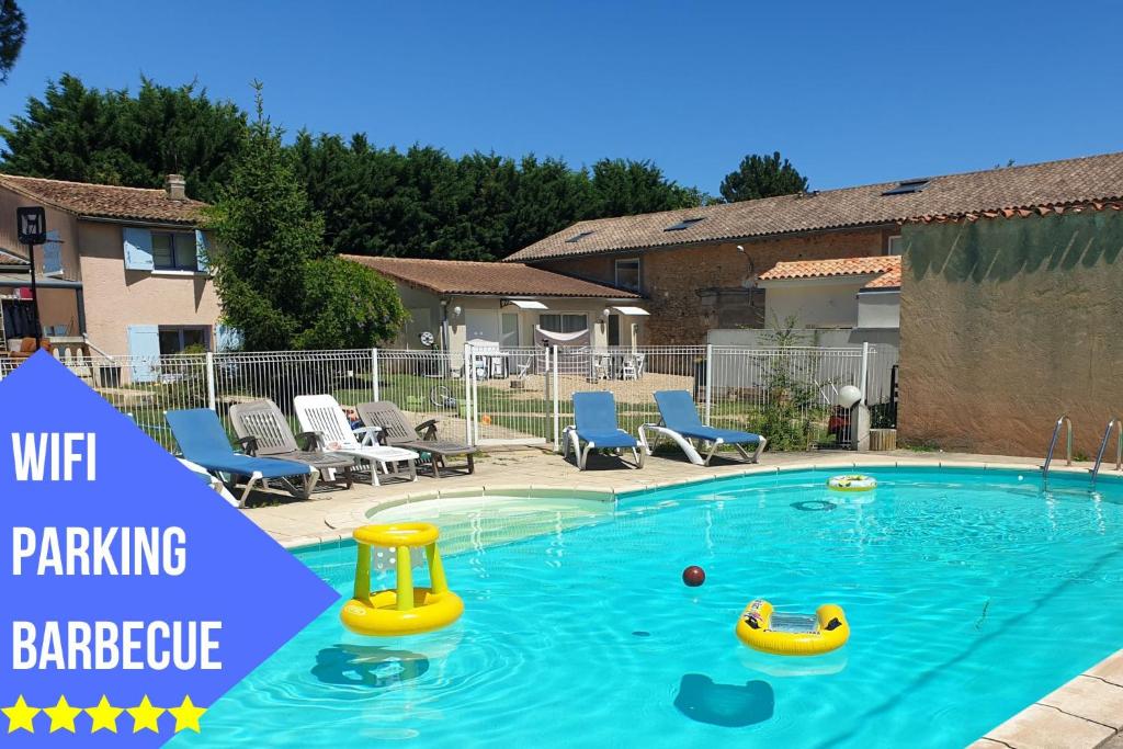 Bel Appartement T2 avec piscine Poitiers-Futuroscope-CREPS de Poitiers lieu dit Les Deux Mazais 4 Allée des Fauvettes, 86580 Vouneuil-sous-Biard