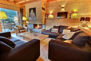Chalet Prestige cheminée vue excep serrechevalierholidays