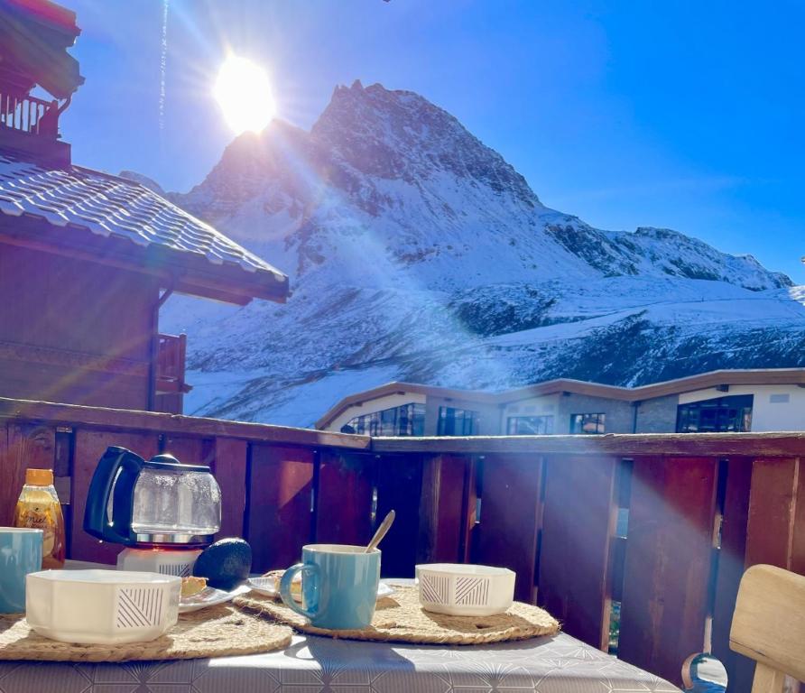 Charmant studio aux pieds des pistes vue sur la montagne 28 10 Avenue de la Grande Motte, 73320 Tignes