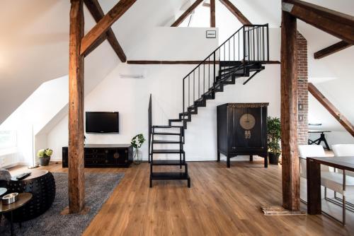 Design-Loft und Apartment im Villenviertel